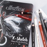 Набір олівців для рисунку X-SKETCH Mega Sketching. 12шт. мет. коробка, Cretacolor