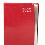 Діловий записник А5 датований Leo Planner 'Aldento', інтегральний, 368 стор., червоний, 252537 252537