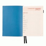 Діловий записник А5 датований Leo Planner 'Binario', м’який, 368 стор., синій, 252540 252540