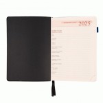 Діловий записник А5 датований Leo Planner 'Binario', м’який, 368 стор., чорний, 252539 252539