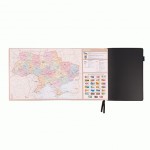 Діловий записник А5 датований Leo Planner 'Binario', м’який, 368 стор., чорний, 252539 252539