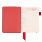 Діловий записник А6 датований Leo Planner 'Monaco', м’який, 352 стор., червоний, 252552 252552