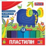 Пластилін 12 кол 'Zoo Land', 1Вересня, 540586 540586