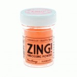 Пудра для эмбосинг Zing Embossing Powder Fluorescent, неон оранжевый