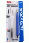 Нож макетный, пластиковая ручка, 20 сменных лезвий + 2 насадки, С-603Р Dafa С-603Р