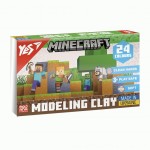 Пластилін 24кол., Minecraft 480 г, YES 540682 540682