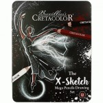 Набір олівців для рисунку X-SKETCH Mega Sketching. 12шт. мет. коробка, Cretacolor