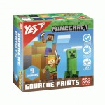 Фарби гуашеві Yes Minecraft 9 кольорів 20 мл., 230406 230406