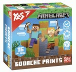 Фарби гуашеві Yes Minecraft 16 кольорів 20 мл., 230408 230408